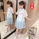 Girls' Summer Dress, 2021 New Children's Skirt Cheongsam Chiffon Princess Dress