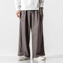 Chinese Style Loose Wide Leg Pants Personalized Pants, Men's Hanfu Pants