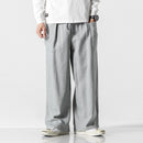 Chinese Style Loose Wide Leg Pants Personalized Pants, Men's Hanfu Pants