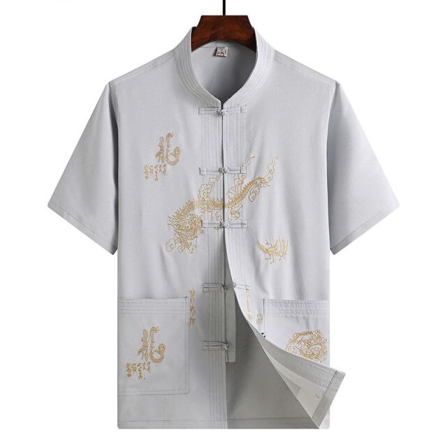 Tang summer short sleeve men's suit