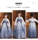 Little Girl Super Fairy Skirt, Period Dress, Girl's Chinese Style Tang Suit, Girl's Hanfu