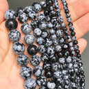Natural Black Agates Onyx Stone Beads Smooth Round Loose Spacer Beads For Jewelry Making DIY Bracelets 15&#39;&#39; 4/6/8/10/12/14mm