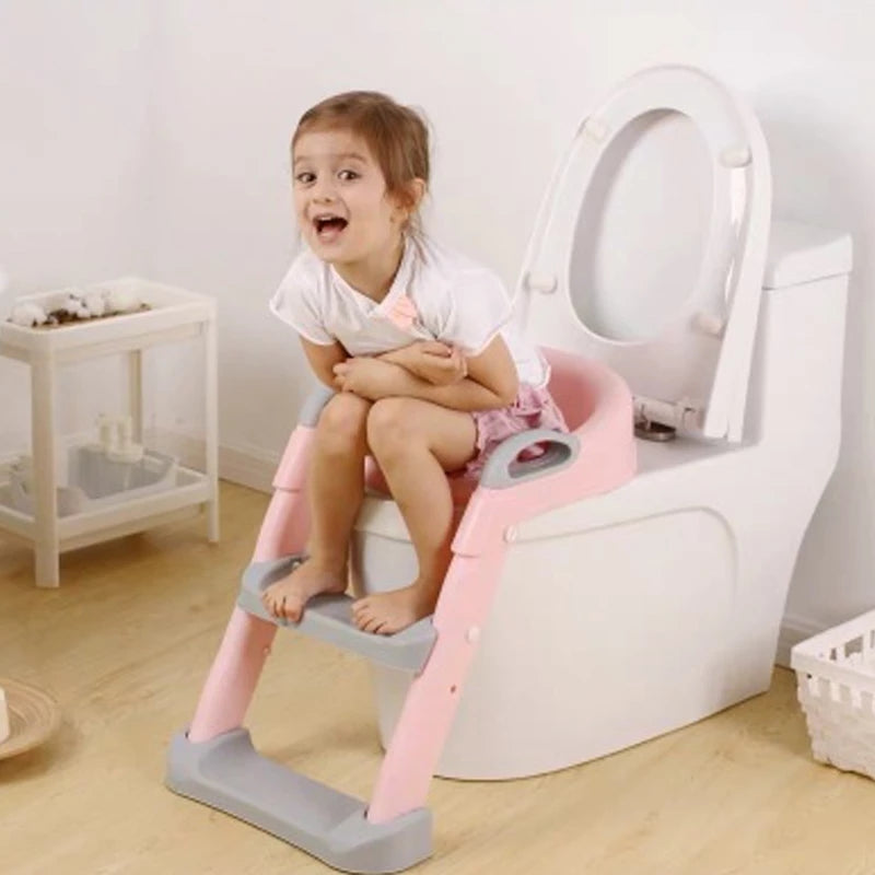 Orinal para bebé en 5 colores, asiento de entrenamiento, inodoro para niños, urinario para niños, escalera ajustable, silla de seguridad plegable