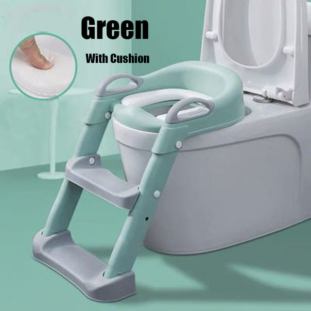 5 Farben Babytopf Töpfchen Trainingssitz Kindertoilette WC Urinal für Jungen Kinder verstellbare Trittleiter klappbarer Sicherheitsstuhl
