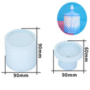 Storage Box Silicone Mold Round Striped Candle Jar Box Design DIY Aroma Plaster Epoxy Concrete Cement Clay Mold Home Decoration