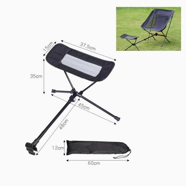 Outdoor Portable Camping Chair Oxford Cloth Folding Lengthen Camping Seat for Fishing BBQ Festival Picnic Beach Ultralight Chair