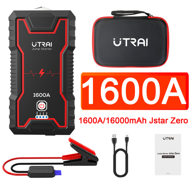 UTRAI Power Bank 22000mAh 2000A Jump Starter Portable Charger Car Booster 12V Auto Starting Device Emergency Car Battery Starter