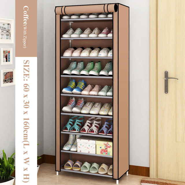 Zapatero sencillo multicapa para entrada, organizador de zapatos ahorrador de espacio, estante para zapatos fácil de instalar, muebles para dormitorio de casa, Zapatero