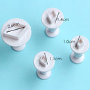 3/4pcs Geometry Pentagram Star Seal Kitchen Accessories Star Plunger Cutter Biscuit Cookie Cake Mold Cake Decorating Tools