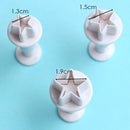 3/4pcs Geometry Pentagram Star Seal Kitchen Accessories Star Plunger Cutter Biscuit Cookie Cake Mold Cake Decorating Tools
