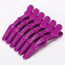 6pcs/lot Plastic Hair Clip Hairdressing Clamps Claw Section Alligator Clips Barber For Salon Styling Hair Accessories Hairpin