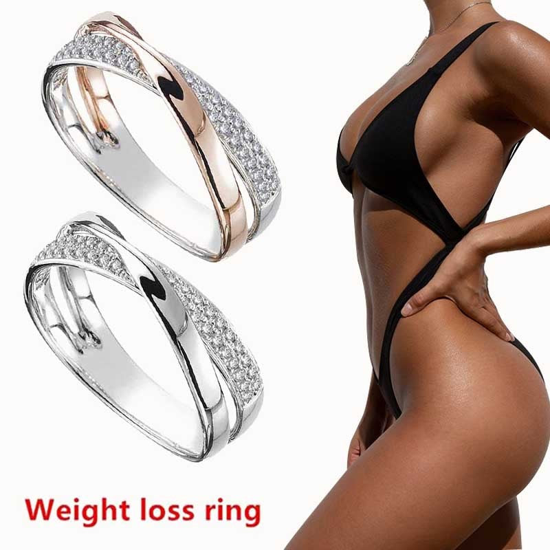 Edelstahl Magnetringe Magnetischer Gewichtsverlust Ring Abnehmen Werkzeuge Fitness Reduzieren Gewicht Ring Gesundheit Ring
