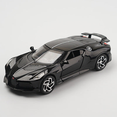 1:32 Bugatti Lavoiturenoire, modelo de coche deportivo de aleación, vehículos de juguete de Metal fundido a presión, colección de modelos de coches, regalo de alta simulación para niños