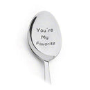 2021 Valentines Day Gift Anniversary Gift for Boyfriend Stainless Steel Spoon Good Morning Handsome Present  Wedding Gifts