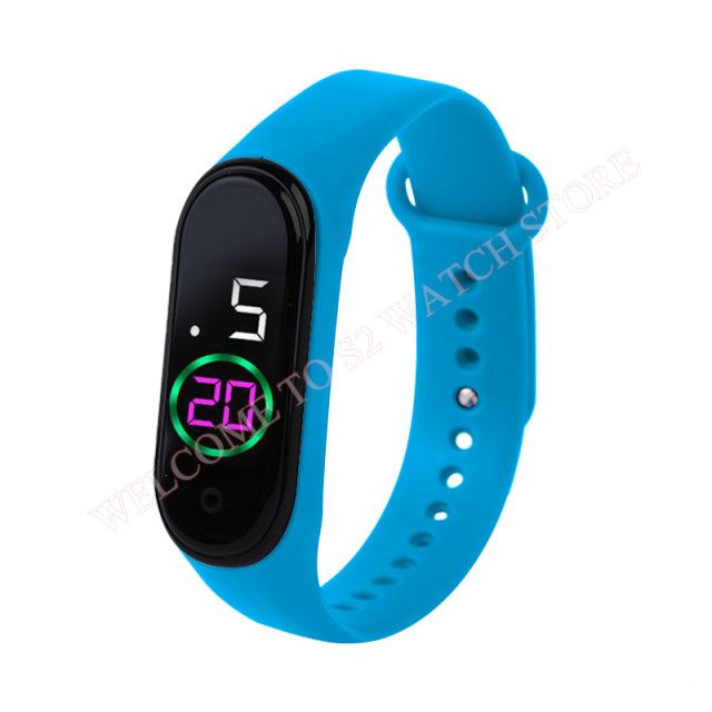 Mode Sportuhr für Kinder Kinder wasserdichte LED-Digitaluhr ultraleichtes Silikonarmband Teenager Jungen Mädchen Armbanduhr Unisex