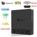 Beelink T4 Mini PC BT4 Intel Atom X5 Z8500 Quad Core Windows 10 4K HTPC with 4GB RAM 64GB ROM Dual Wifi BT4.0 1000M LAN USB3.0