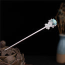 1Pc Blue Hair Claw Plate Hairpin Headdress Hair Sticks Ornaments Ancient Style clips for hair hairclips chinese hair sticks
