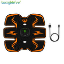 Estimulador muscular inalámbrico EMS, entrenador inteligente para Fitness, entrenamiento Abdominal, pegatinas eléctricas para perder peso, masajeador adelgazante corporal