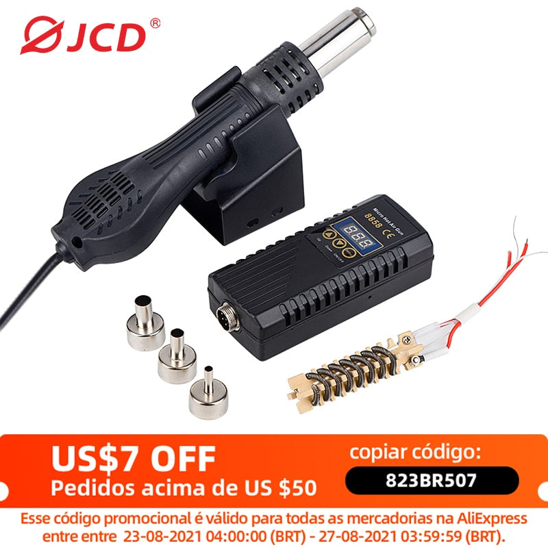 JCD Hot air gun 8858 Micro Rework soldering station LED Digital Hair dryer for soldering 700W Heat Gun welding repair tools