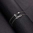 Summer New A-Z Letter Initial Anklets For Women Silver Color Heart Anklet Bracelet Leg Chain Fashion Beach Party Foot Jewelry