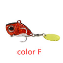 New Arrival 1PCS 9g/13g/16g/22g Metal VIB Fishing Lure Spinner Sinking Rotating Spoon Pin Crankbait Sequins Baits Fishing Tackle