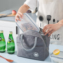 Lunch Bag Lunch Box Thermal Insulated Canvas Tote Pouch Kids School Bento Portable Dinner Container Picnic Food Storage Bags