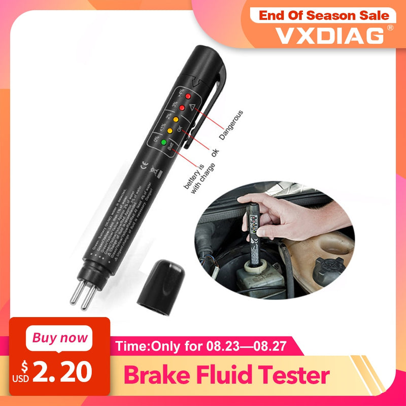 Universal Brake Fluid Tester Diagnostic tools Accurate Oil Quality LED Brake fluid Liquid Testing Pen Automotivo Car accessories