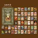 50pcs Vintage Paper for Phone Deco Memo Pad Retro Stationery Supplies Litmus Paper Junk Journal Label Scrapbooking Material