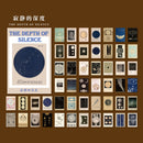 50pcs Vintage Paper for Phone Deco Memo Pad Retro Stationery Supplies Litmus Paper Junk Journal Label Scrapbooking Material