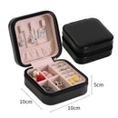 PU Jewelry Organizer Display Travel Jewelry Case Boxes Travel Portable Jewelry Box Storage Organizer Earring Holder Gifts