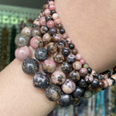 Cuentas de piedra Natural 4-10mm aguamarinas Lava ópalo rosa cuarzos ojo de tigre piedra lunar cuentas redondas para fabricación de joyería Diy pulsera