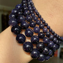 Cuentas de piedra Natural 4-10mm aguamarinas Lava ópalo rosa cuarzos ojo de tigre piedra lunar cuentas redondas para fabricación de joyería Diy pulsera