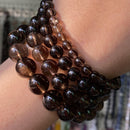 Cuentas de piedra Natural 4-10mm aguamarinas Lava ópalo rosa cuarzos ojo de tigre piedra lunar cuentas redondas para fabricación de joyería Diy pulsera