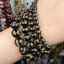 Cuentas de piedra Natural 4-10mm aguamarinas Lava ópalo rosa cuarzos ojo de tigre piedra lunar cuentas redondas para fabricación de joyería Diy pulsera