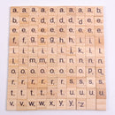 100Pcs Wood Tiles Letter Alphabet Craft Wooden Decorations for Home Event Wedding Party DIY Christmas Ornaments Digital Puzzle