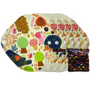 LECY ECO LIFE Reusable menstrual pads organic bamboo pantyliner 5 pieces with one waterproof storage bag size 7inch