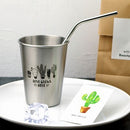 NorthernEurope Ins Industry Style 304 Stainless Steel Spray Paint Beer Cup Cold Water Drinks Cup Household Office Use Gargle Cup