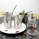 NorthernEurope Ins Industry Style 304 Stainless Steel Spray Paint Beer Cup Cold Water Drinks Cup Household Office Use Gargle Cup