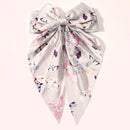 Neue Frauen große Schleife Haarnadel Sommer Chiffon großen Bowknot Fleck Schleife Haarspangen Frauen einfarbig Pferdeschwanz Clip Haarschmuck