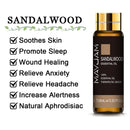 10ML lavanda eucalipto aceites esenciales puros rosa limón jazmín vainilla menta sándalo bergamota árbol de té difusor aceite aromático