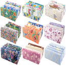 Teramila 5 PCS/Pack Cotton Fabirc Flower Printed Cloth For Dress Sewing Patchwork Fabrics DIY Handicraft Quilting Needlework