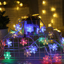 1.5M/3M Snowflake LED String Lights Fairy Lights Festoon Led Light  Battery-operated Garland New Year Christmas Decorations 2021