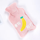 1pc Cute Hot Water Bottle Warm Belly Treasure Cartoon Warmer Filled Mini Explosion-proof Portable  Winter Reusable Hand Warmer