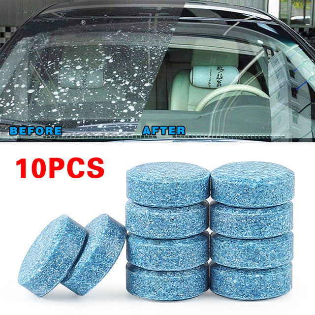 10/20/40 Stück Auto Solid Cleaner Brausetabletten Spray Cleaner Autofenster Windschutzscheibe Glasreinigung Auto Zubehör