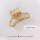 ¡Novedad de 2021! pasadores coreanos en forma de garra para el pelo para mujer, accesorios para el cabello con agujeros geométricos de Metal para chica, pinza para el pelo de cangrejo