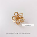 ¡Novedad de 2021! pasadores coreanos en forma de garra para el pelo para mujer, accesorios para el cabello con agujeros geométricos de Metal para chica, pinza para el pelo de cangrejo