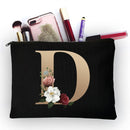Girl Makeup Bag Golden Letter Pattern Classic Organizer Bag Pouches for Travel Bags Pouch Women&