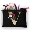 Girl Makeup Bag Golden Letter Pattern Classic Organizer Bag Pouches for Travel Bags Pouch Women&