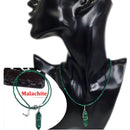 Mix Crystal Stone Opal malachite Lapis Green Howlite Stone Onyx Rose Pink Quartz Carnelian Faceted Bead Twining Pendant 1PCS