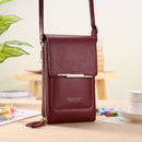 Women Bags Soft Leather Wallets Touch Screen Cell Phone Purse Crossbody Shoulder Strap Handbag for Female Cheap Women&